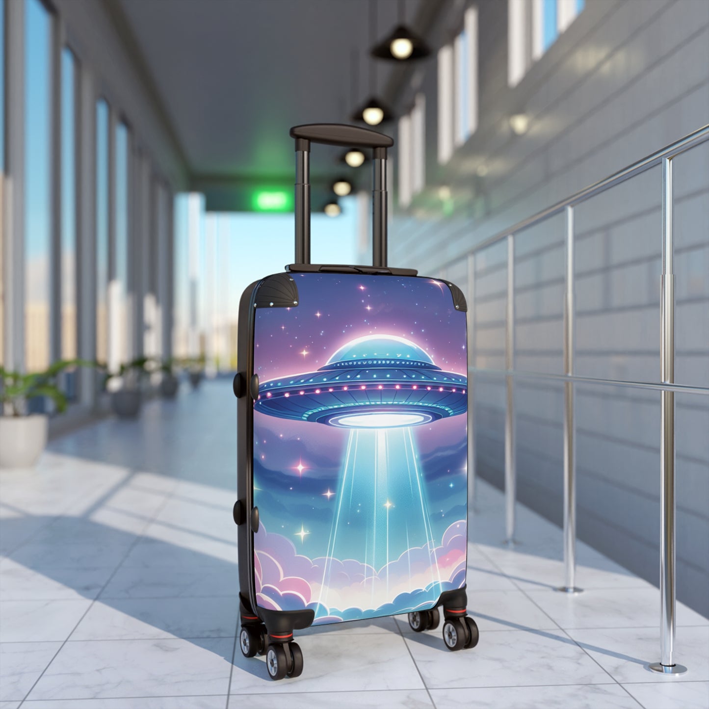 UFO Suitcase & Travel Bag - Blue / Purple