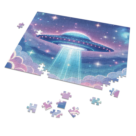 UFO Jigsaw Puzzle, UFO gift, Jigsaw Puzzle 252 Pieces, Children Jigsaw Puzzle, Kids Puzzle, Picture Puzzle, Puzzles for Kids, Puzzles Aliens